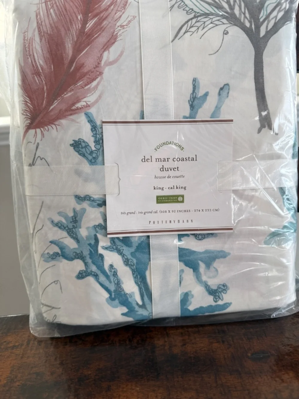 Pottery Barn - Del Mar Coastal Duvet King size + 2 Shams  King Size